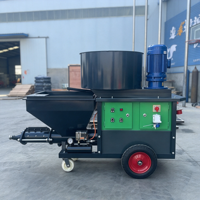 Machine à pulvériser le mortier auto-amorçante, alimentation continue sans blocage de matériaux