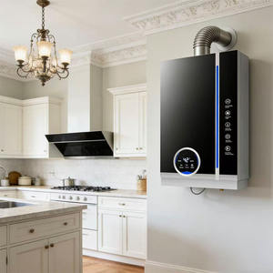 <span class=keywords><strong>Chauffe</strong></span>-<span class=keywords><strong>eau</strong></span> mural extérieur au <span class=keywords><strong>gaz</strong></span> naturel 24 kW en acier inoxydable à température constante pour usage domestique, faible coût d'entretien - Product Image 5