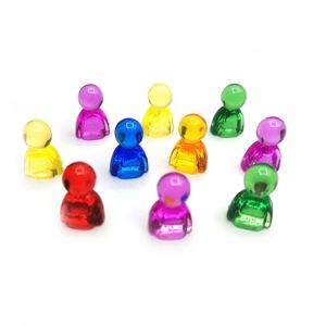 Wholesale 23Mm Translucent Acrylic Cartoon Figure Children Toy Pieces Board for <b>Card</b> Ludo Game - Product Image 3