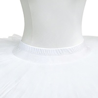 B9021 Classique Blanc Jupe Tutu Demi-Plateau Une Pièce 5 Couches de Tulle pour la Pratique Quotidienne au Studio de Ballet OEM ODM