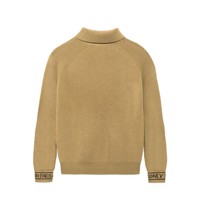 AiNear Vente en gros Logo personnalisé Design Oem & Odm Pull-over tricoté à manches longues col polo en laine et cachemire uni et doux pour hommes