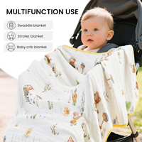 Mantas de Muselina Personalizadas para Recién Nacidos, Suaves para Bebés Niños y Niñas, 100% Algodón, Mantas de Baño, Envolturas para Bebés, Sacos de Dormir, Cubiertas para Cochecito, Tapetes de Juego