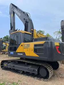 รถขุดตีนตะขาบ Volvo EC200 มือสองสำหรับงานหนัก ขนาด 20 ตัน ระบบไฮดรอลิก สำหรับงานดินและก่อสร้าง พร้อมเครื่องยนต์ เกียร์ และปั๊ม - Product Image 2
