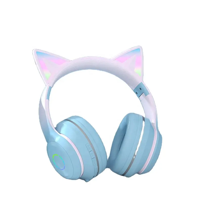 Hot Sell Factory Price ST89M LED Bluetooth Headset Children Cat Ears Head-mounted Wireless Headset