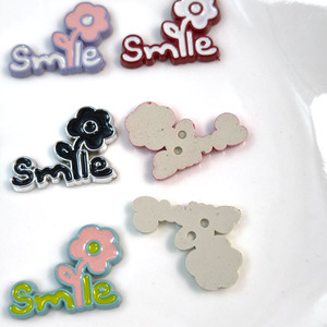Smile Flower Plastic Resin Patch 3D DIY Jewelry Accessories For Shoes Hair <b>Clips</b> Phone Cases - Product Image 3