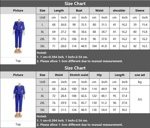 Traje de dos piezas elegante y ajustado de AliExpress <span class=keywords><strong>Wish</strong></span>, estilo profesional, con top y pantalones, <span class=keywords><strong>ropa</strong></span> de <span class=keywords><strong>mujer</strong></span> de talla grande de eBay. - Product Image 4