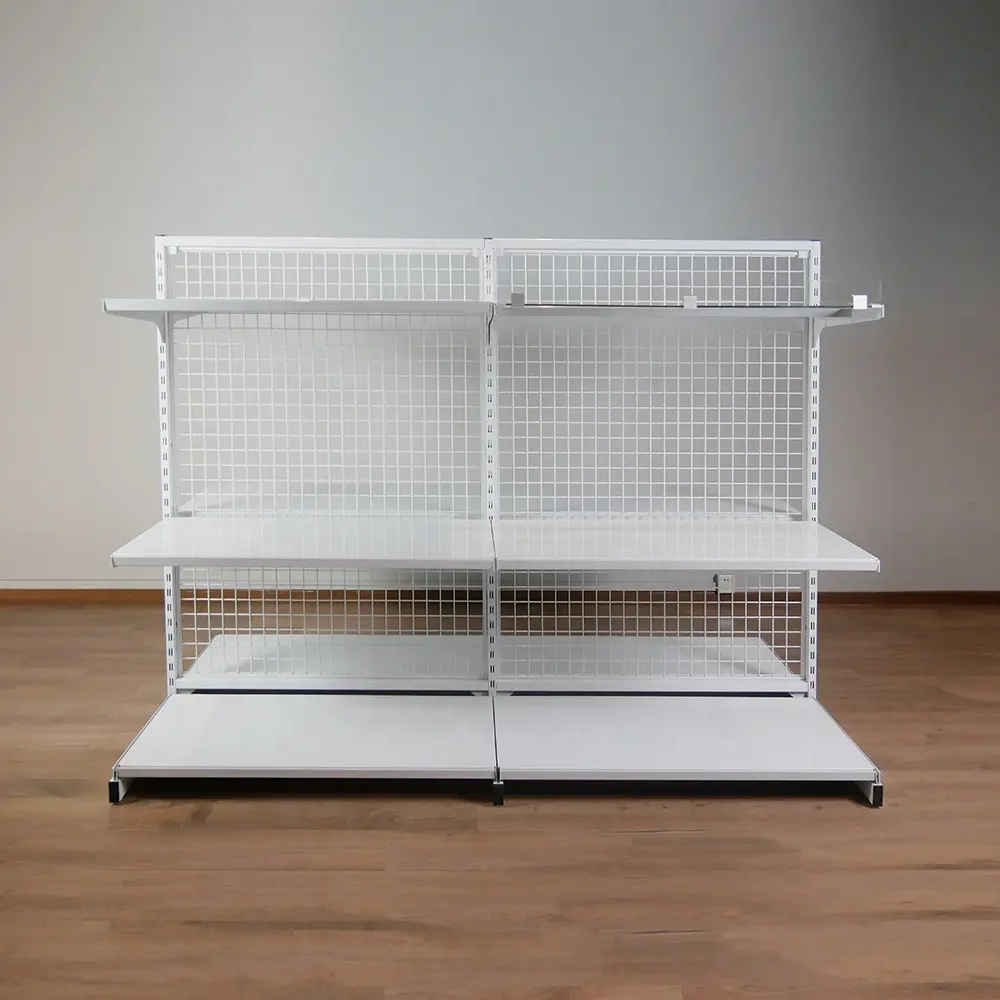 Joyings prezzo di fabbrica gridwall rack scaffalature al dettaglio scaffali per negozi di alimentari scaffalature per gondole per l'esposizione del supermercato