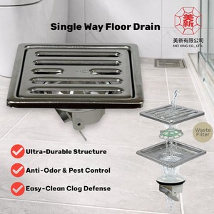 Ultra-Durable Anti-Odor & Pest Control Single Way Floor <b>Drain</b> For For Kitchen Bathroom Floor Drainage - Product Image 1