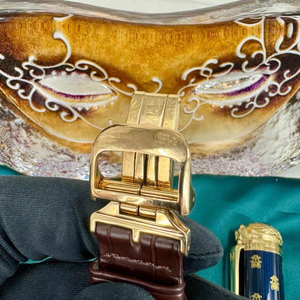 Reloj Mecánico de Lujo Clásico con Fase Lunar de la Serie <span class=keywords><strong>Big</strong></span> Dipper, Reversible, con Cierre Plegable, Oro Rosa de 18K - Product Image 6