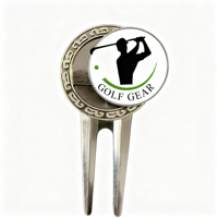 Outil de réparation de pitch personnalisé avec marqueur de balle de golf magnétique, accessoires de golf en métal durables, légers et portables