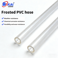 Tuyau en PVC givré flexible résistant à l'usure, utilisation industrielle, services de découpe et d'extrusion, tailles et couleurs personnalisées pour la ventilation/le drainage