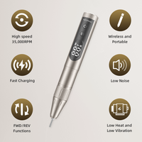 Perceuse à ongles électrique Rechargeable professionnelle 35000 tr/min puissante dissolvant de polisseuse sans fil Style populaire