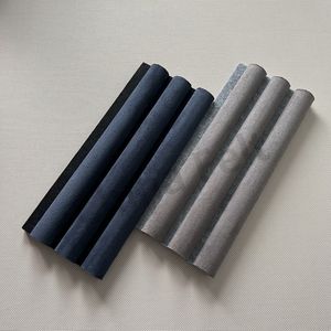 Dekoratif yumuşak deri süet yüzey akustik paneller ses geçirmez yarı dairesel ahşap Slat akustik duvar panelleri daire için - Product Image 1