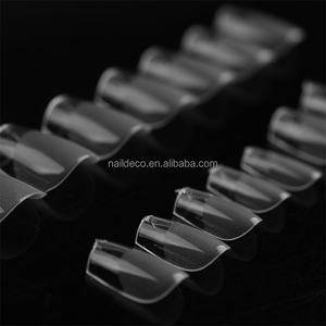 NADECO Cuticule ultra mince à couverture complète Tops épais XS Short Coffin Artificial Gel Nail Art Coffin Nail Tips for Manicure 360 Pack - Product Image 5