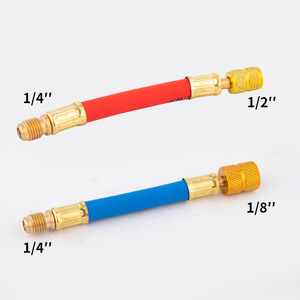 Connecteur de raccordement de climatisation 1/4 pouce à 1/2 pouce et 1/8 pouce, outil de réfrigération en laiton pour réfrigérateur et climatiseur de voiture - Product Image 1