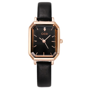 Reloj de Pulsera de Cuarzo para Mujer, Diseño Minimalista Retro, Correa de Cuero, Moda para el Trabajo, Modelo 13004 - Product Image 4