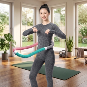 Aro de <span class=keywords><strong>Hula</strong></span> <span class=keywords><strong>Hoop</strong></span> de Espuma Desmontable con Luces, Personalizable de Fábrica, Moldeado por Soplado, Modelo <span class=keywords><strong>2022</strong></span> para Realce de Senos, Hermoso - Product Image 4
