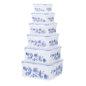 Bộ 5 Hộp Đựng Thực Phẩm Wishome, Hộp Nhựa Đựng Thực Phẩm Hình Chữ Nhật, Thân Thiện Với Môi Trường - Product Image 1