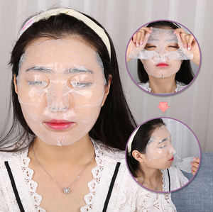 Masque facial en feuille <span class=keywords><strong>de</strong></span> karité personnalisé à marque privée, masque complet en dentelle noire au collagène et aux cristaux, vente en gros Chine - Product Image 2