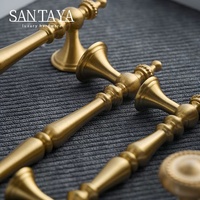 Ручки Santaya из матовой латуни для кухонных шкафов, мебельные ручки для спальни, гардероба, ящиков, бронзовые ручки для мебели