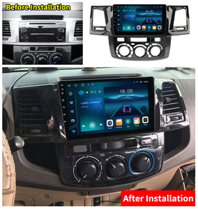 Krando Radio de coche de 9 pulgadas para <span class=keywords><strong>Toyota</strong></span> Fortuner <span class=keywords><strong>Hilux</strong></span> 2004-2014 Android Multimedia unidad principal navegación GPS inalámbrico CarPlay DSP 4G - Product Image 4