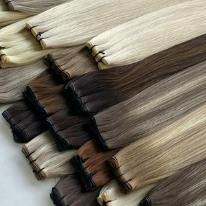 Extensiones de Cabello Humano 100% Virgen, Trama Fina y Sin Costuras, Aspecto Rubio, Muestras Disponibles, Venta al Por Mayor Directo de Fábrica - Product Image 1