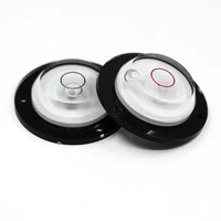 Niveau à bulle de précision rond de qualité industrielle à haute sensibilité avec boîtier en acrylique, précision de +/-10 mm et portée de 0-5 m