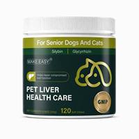 Complément alimentaire pour chiens et chats : Gommes à mâcher molles de Chardon-Marie à marque privée, formule personnalisée, complexe de Silibinine pour le soutien hépatique, vente en gros