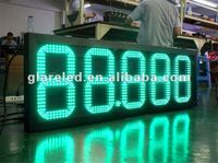 Panneau LED d'affichage des prix de l'essence à 5 chiffres, 8 à 24 pouces, avec télécommande RF, pour usage extérieur aux Philippines