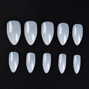 Boîte de 500 faux ongles longs en ABS transparents, style French Eagle Hook, pour extension d'ongles en acrylique et gel, manucure - Product Image 2