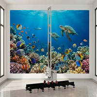 Impresora UV Vertical Portátil para Pared y Suelo, Máquina de Impresión Mural de Inyección de Tinta CMYK+W de Alta Precisión DX7/DX10