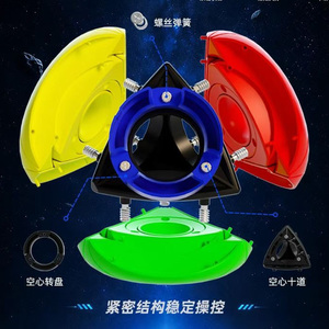 Cubo de Velocidad QiYi Stickerless Void <span class=keywords><strong>Pyraminx</strong></span> 3x3, Cubo Mágico Triangular Hueco, Rompecabezas Profesional, Juguetes Educativos para Niños - Product Image 3
