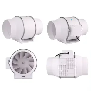 Factory cheap price big air flow 4 inch 220~240V custom made duct fan booster ventilation fans with control panel exhaust fan