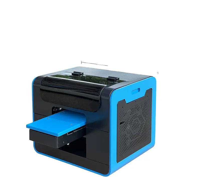 Bestverkopende Mini A4 Uv Inkjet Printers Voor Telefoonhoes Golfbal Pen Kaart Sticker Alle Materialen Uv Flatbed Inkjet Printing Machi