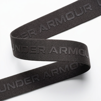 Bande élastique noire de 30 mm au design élégant avec logo personnalisé en relief, en polyester/nylon haute ténacité à effet 3D anti-roulement