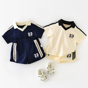 Ensemble de vêtements pour bébé unisexe personnalisé, nouveau-né, 0-<span class=keywords><strong>3</strong></span> <span class=keywords><strong>mois</strong></span>, été, décontracté, respirant, 2 pièces, pour garçons et filles - Product Image 1