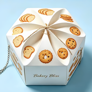 Boîte à dessert transparente avec couvercle et poignée pour gâteau de mariage, <span class=keywords><strong>chocolat</strong></span>, biscuits, pâtisseries, beignets, emballage de biscuits - Product Image 1