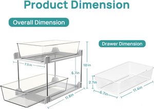 High Quality 3-Tier Multi-Function Floor Mount <b>Kitchen</b> <b>Storage</b> <b>Rack</b> Eco-Friendly Metal PET Construction Modern Design - Product Image 4