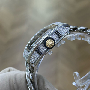 Orologio da donna di alta gamma con bracciale tempestato di diamanti, edizione limitata 07-01, orologio meccanico automatico per affari, occasioni sociali e sport. - Product Image 5