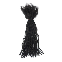 Estensioni Dreadlocks KAMA Remy Hair Bulk Interlock Fatte a Mano all'Uncinetto Sister Locs per Donne Nere