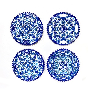 Cá nhân chịu nhiệt thấm hoa Bohemian Mandala nhà bếp Mat gốm Coaster cho đồ uống thảm - Product Image 2