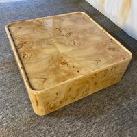 Meubles de salon modernes de luxe nordiques Table basse en bois de ronce Décorative Durable Unique Élégante