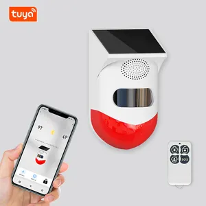 Tuya WiFi PIR Intelligent Outdoor Waterproof Infrared Wireless Detection Burglar Alarm Home Security Outdoor Solar Alarm System