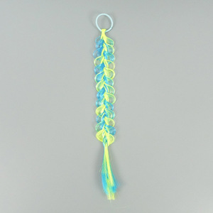 Colorful Bubble Loop <b>Braid</b> Wig Hair Tie Gradient Fake <b>Braid</b> Elastic Hair Rope Girls Festival Party Dress Up Hair <b>Accessories</b> - Product Image 6