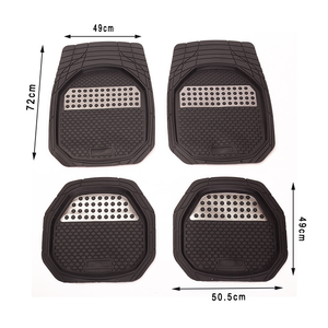 Tappetini Auto Universali da Interno in PVC Effetto Pelle, Antiscivolo, Impermeabili, Antibatterici e per Tutte le Stagioni - Product Image 2