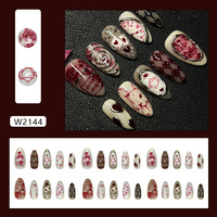 Faux Ongles en Acrylique Personnalisables avec Logo pour Vente en Gros – Marque Privée, Longs, Style Français, Réutilisables pour Manucure
