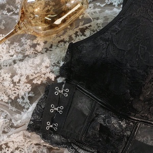 Reggiseno di Lusso Plus Size da <span class=keywords><strong>Donna</strong></span> in Pizzo con Scollo Profondo a V e Schiena Aperta, Effetto Push-Up, Vendita all'Ingrosso - Product Image 5