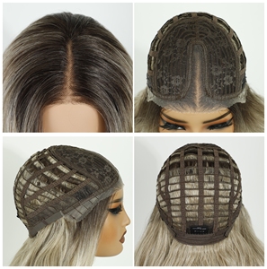 Synthetic13x4 mỗi nhổ ren phía trước glueless tổng hợp Tóc Giả chịu nhiệt sợi tổng hợp tóc perruque HD ren glueless tóc giả - Product Image 4