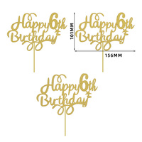 Hersteller Großhandel Spiegel Acryl Nummer Kuchen Dekoration Brief karte Alles Gute zum Geburtstag Backen Dekoration Net Promi