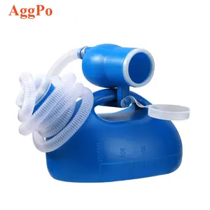 Portable urinal for men urine collector outdoor plastic potty with hose